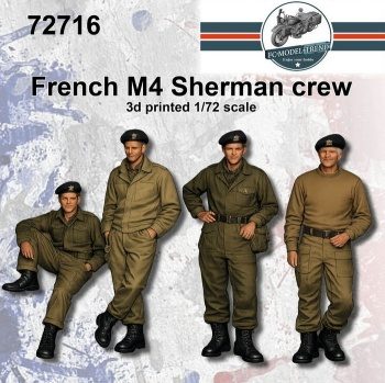 French tank crew 1945, escala 1/72.