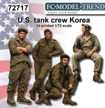 U. S Tank crew Korea war, escala 1/72