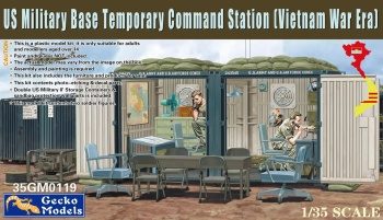 US Military base temporary command station Vietnam War.