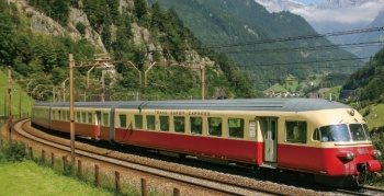Set de 6 coches Gottardo SBB RAe TEE.