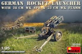 German Rocket launcher 28cm, escala 1/35.
