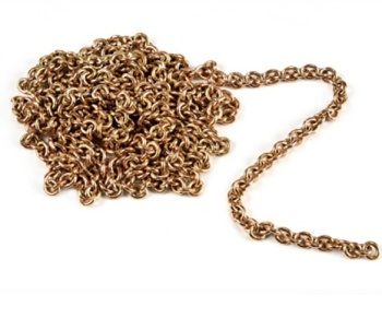 Cadena latón 1m tipo D.
