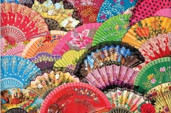 Abanicos españoles, 1000 piezas.