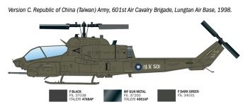 Bell AH-1W Super Cobra, escala 1/72.