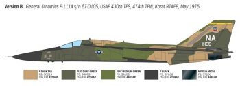 F-111A Aardvark. Kit plástico esccala 1/72.