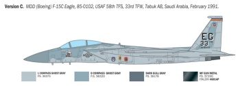 F-15C Eagle. Kit de plástico escala 1/48.