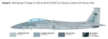 F-15C Eagle. Kit de plástico escala 1/48.