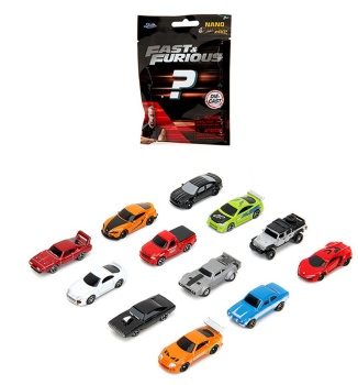 Sobre sorpresa nanocoches en miniatura Fast and Furious Jada modelos s