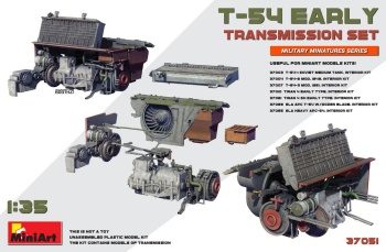 T-54 Early set de transmisión, escala 1/35.