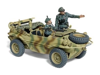 German Schwimmwagen type 166, incluye dos figuras.