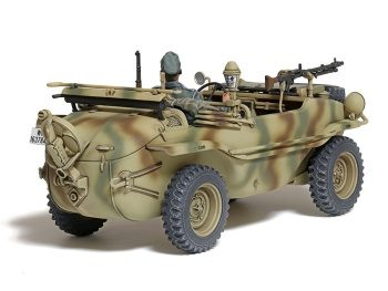 German Schwimmwagen type 166, incluye dos figuras.