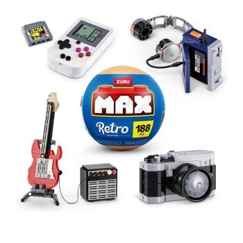 Bola construcción de figuras Retro Max. Bola sorpresa.