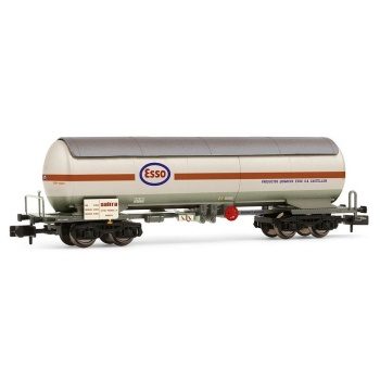 Vagón cisterna PRR de amoníaco, decoración gris-blanco-naranja "ESSO-S
