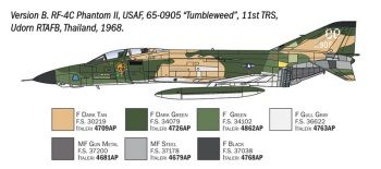RF-4 C/E Phantom II. Kit plástico escala 1/72.