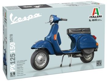 Vespa PX125 150 1978. Kit plástico escala 1/9.