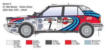 Lancia Delta HF Safari Integrale 16V Safary rally 1991.