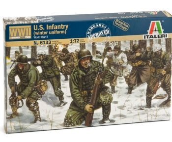 U.S. Infantería con uniforme de invierno.
