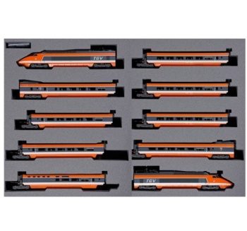 TGV Sud-Est SNCF. Set especial tren completo de 10 unidades.