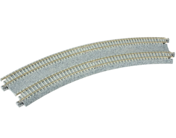 Curva doble peraltada 480/447mm 45grados, 2 unidades.