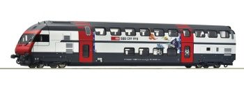 Coche piloto doble piso tipo Bt IC2000, los Ferrocarriles Federales S