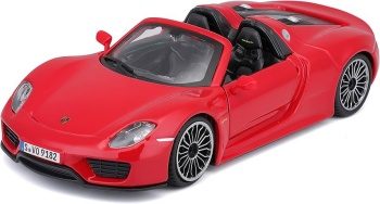 Porsche 918 Spyder, rojo.