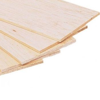 Plancha de madera de balsa 100x1000x30mm.