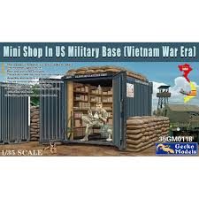 Mini shop US Military base Vietnam War, escala 1/35.