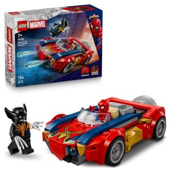 MARVEL Spiderman car vs Venomiz Wolverine.