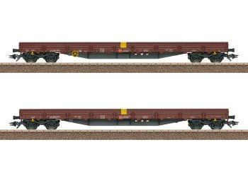 Set de dos vagones de cuatro ejes de montaje bajo Design Res-x de Deut