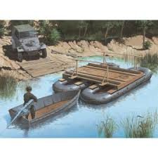 Set German Pontoon. Kit de plástico escala 1/35.