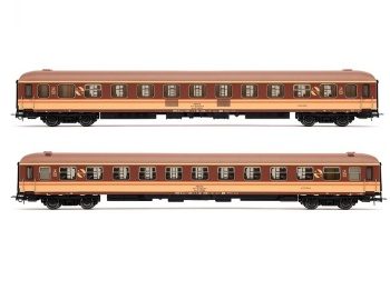 Set de 2 coches RENFE «Estrella Bahía de Cádiz», Bc10x-12600 literas,