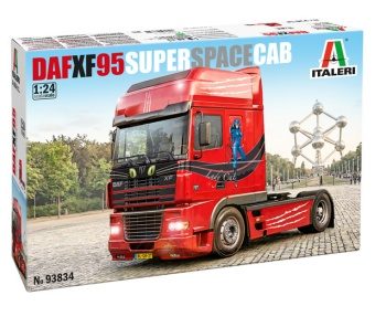 DAF XF 95 SUPER Space cab, kit plástico escala 1/24.