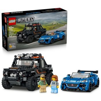 SPEED Champions Jaguar tipo F & Land Rover Defender.