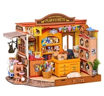 DIY Miniature House: Fluffy Friends Store.