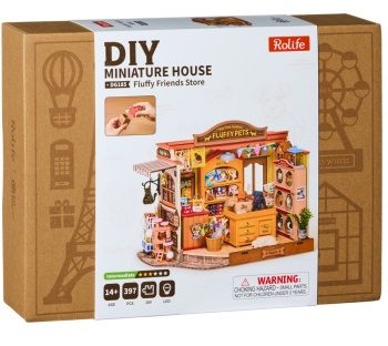 DIY Miniature House: Fluffy Friends Store.