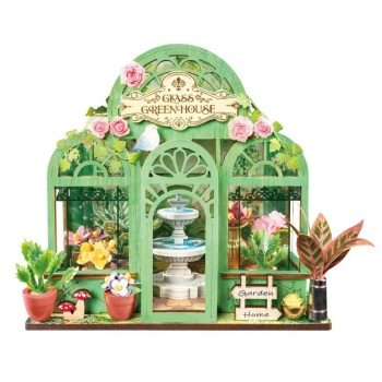 Mini Store Green Fountain Garden.