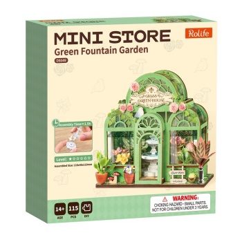 Mini Store Green Fountain Garden.