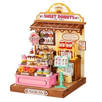 Miniature House Sweeties Donut Shop.