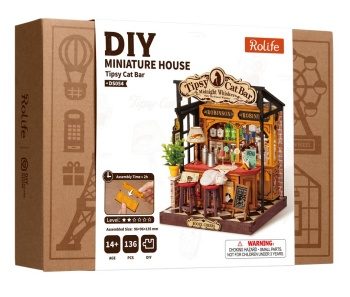 Miniature House: Tipsy Cat bar.