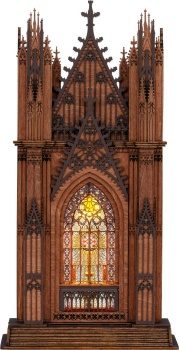 Rose Window Cathedral Twin-tower Cathedral.