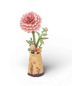 Dalia de color rosa.