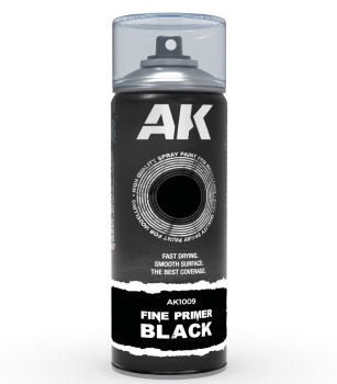 Imprimación fina spray color negro, 400ml