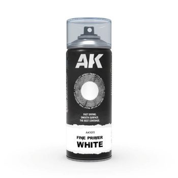 Imprimación fina spray color blanca, 400ml.