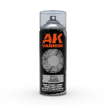 Barniz brillante spray 400ml.