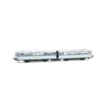 Automotor diésel 591-400 Ferrobús, decoración plata con matrícula UIC,