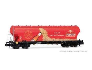 Vagón Tolva Cereal Peroni FS, época VI. Escala N.