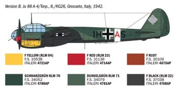Junkers Ju88A-4/17 Torpedo Bomber. Escala 1/72.