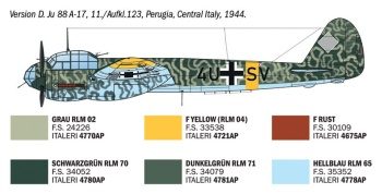 Junkers Ju88A-4/17 Torpedo Bomber. Escala 1/72.
