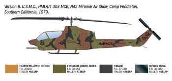 AH-1T Sea Cobra. Kit plástico escala 1/48.