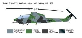 AH-1T Sea Cobra. Kit plástico escala 1/48.